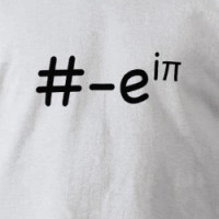 Minus e to the i pi (one) T-shirt