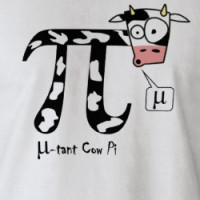 mu-tant cow pi T-shirt