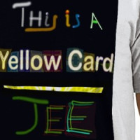 Yellow card Tee (structure) T-shirt